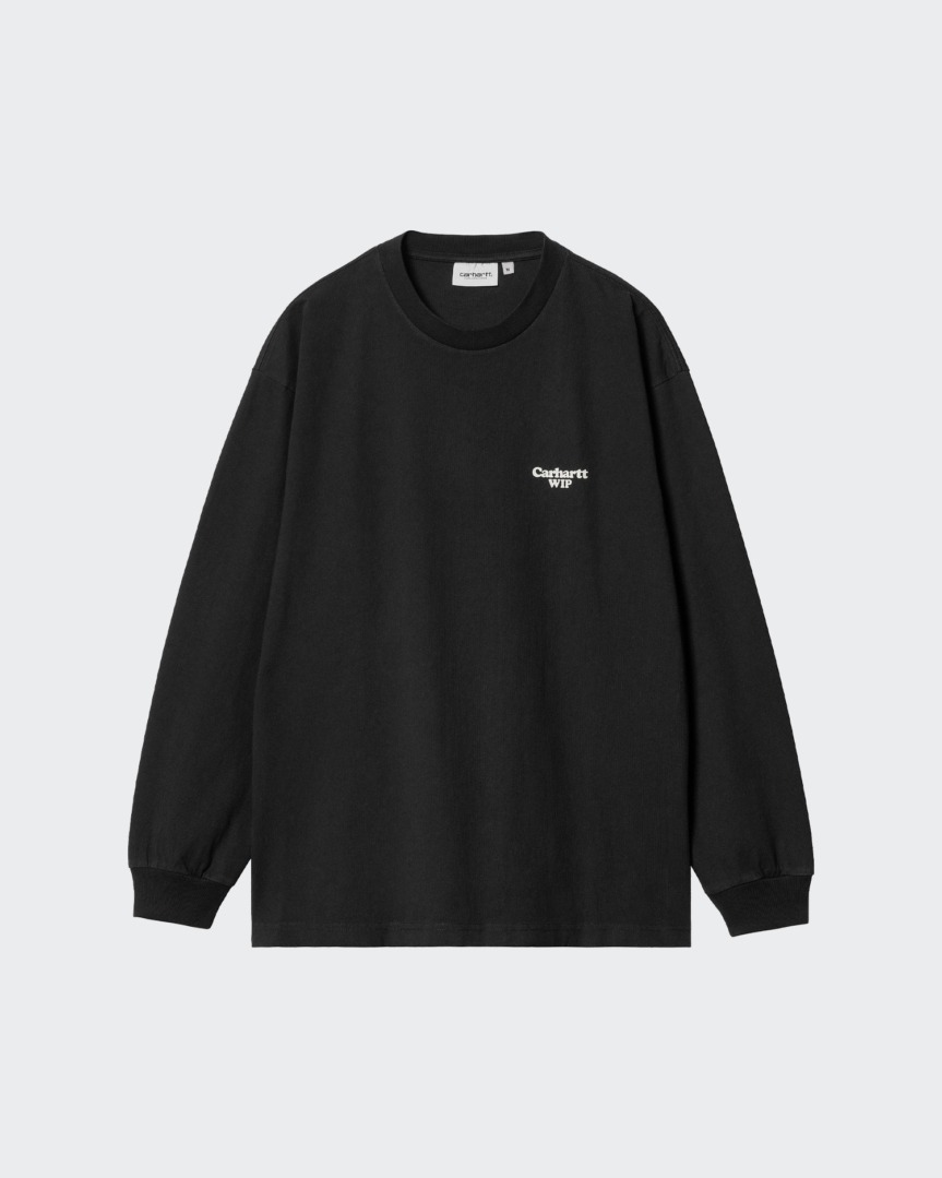 Carhartt WIP L/S Paisley T-Shirt Black · I032724.K02.06.03
