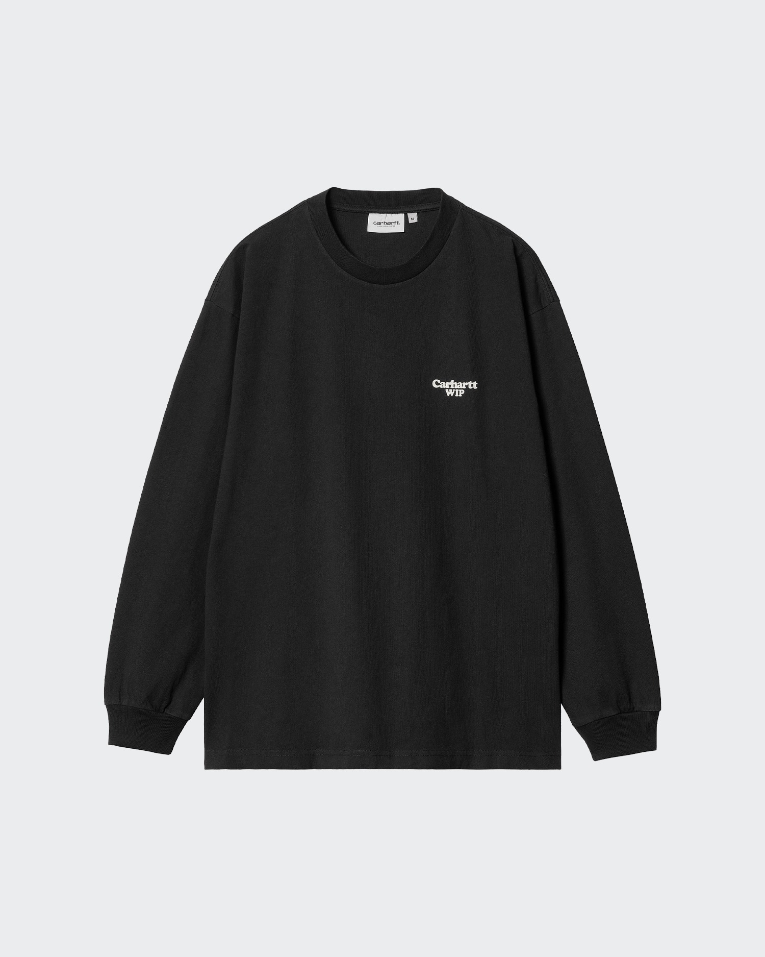 L/S SCRIPT EMBROIDERY T-SHIRT