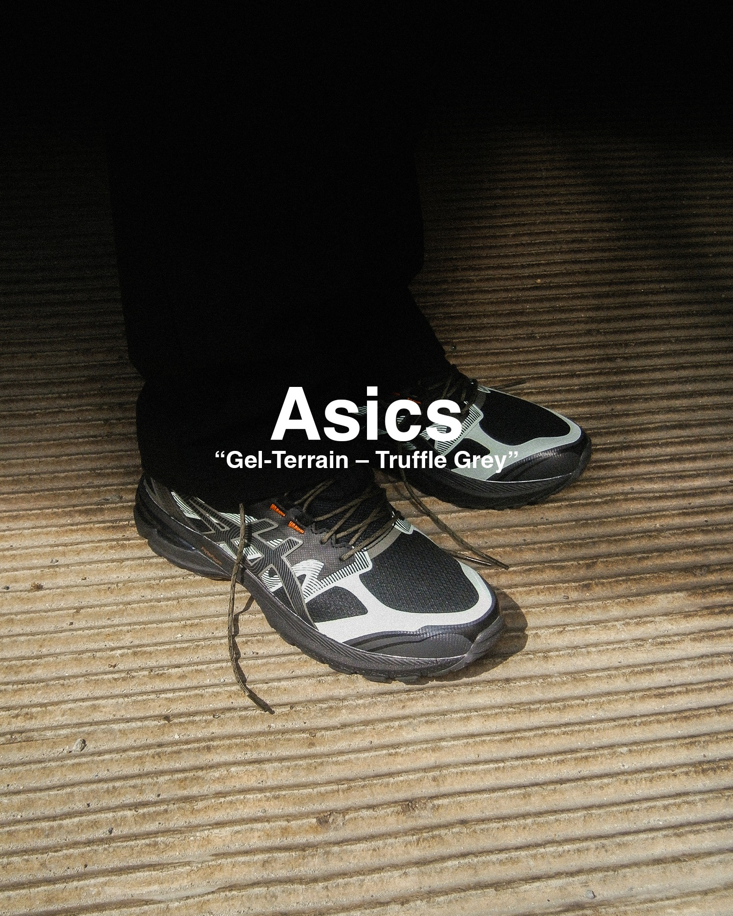 asics “gel terrain – truffle grey” fp