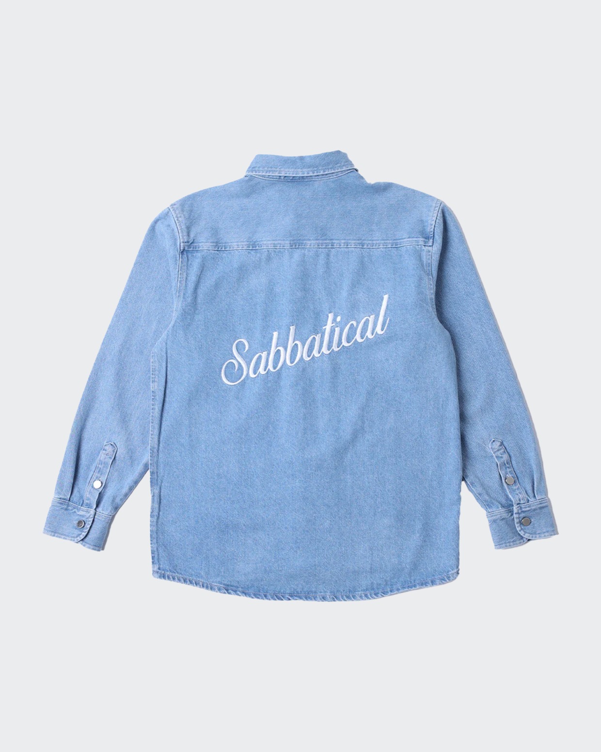 Sabbatical Denim Script Shirt