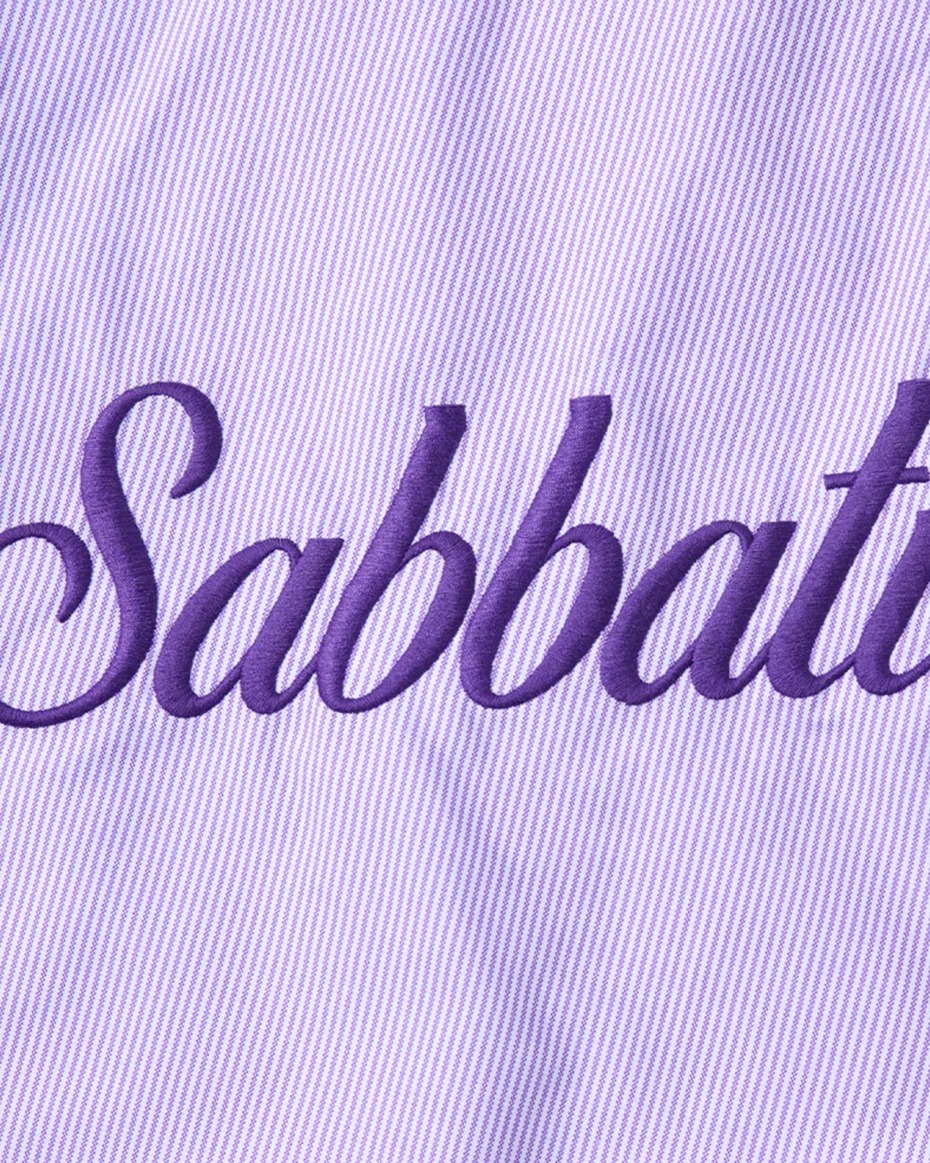 Sabbatical Violet Script Shirt