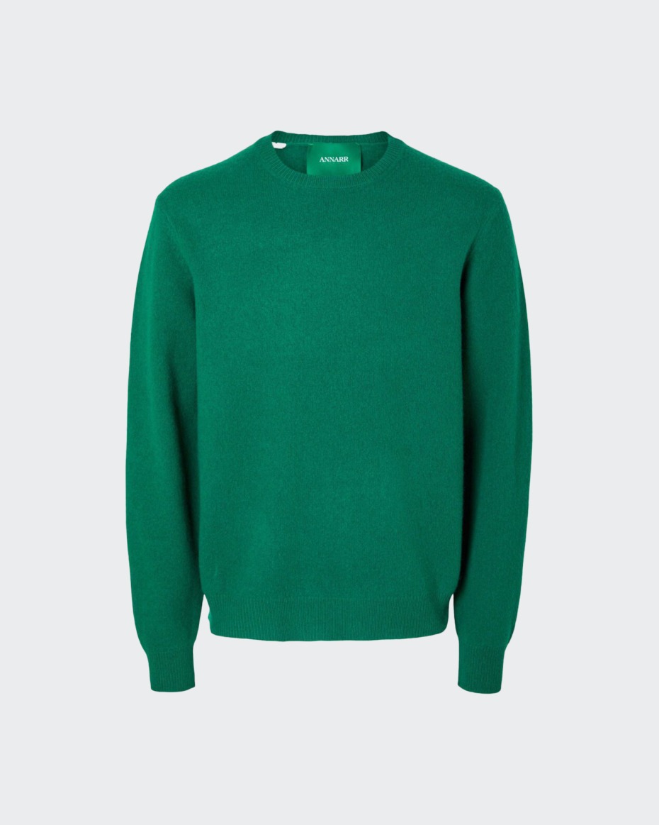 Annar ANRRAGI Knit Wool Crewneck grn